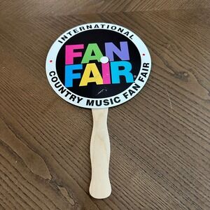 Vintage International Country Music Fan Fair Handheld Fan Nashville Souvenir